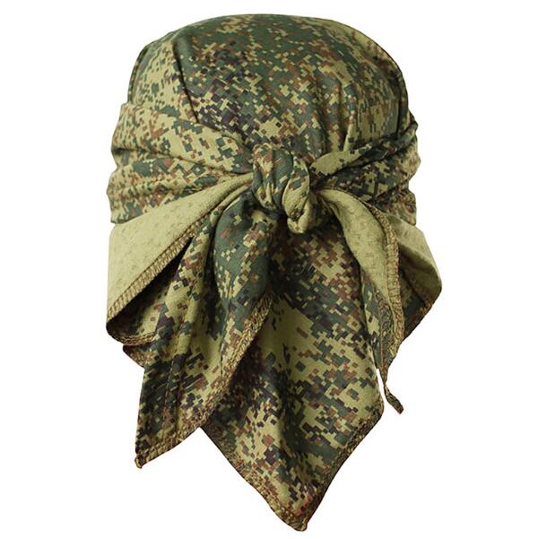 러시아 위장 Headscarf 삼각형 수건 정글 디지털 군사 전술 머리띠